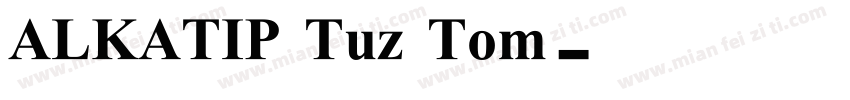 ALKATIP Tuz Tom字体转换